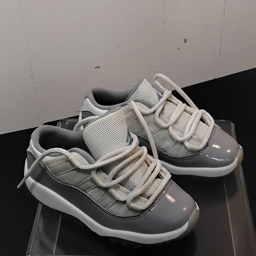 Nike Kids Gray and White Sneakers
